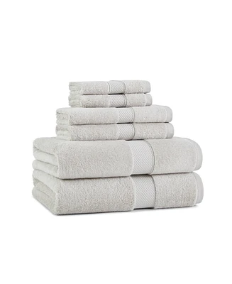 Aston & Arden Egyptian Cotton Luxury Bathroom Towel Set (6 Pieces: 2 Bath Towels 30x54, Hand 16x30, Washcloths 13x13), 600GSM, Seven Color