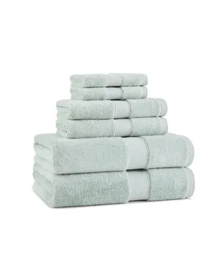 Aston & Arden Egyptian Cotton Luxury Bathroom Towel Set (6 Pieces: 2 Bath Towels 30x54, Hand 16x30, Washcloths 13x13), 600GSM, Seven Color