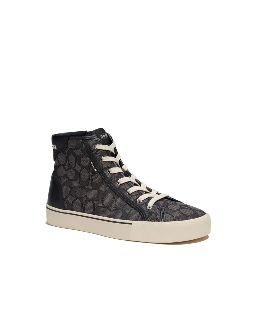 COACH Women's Lowline Signature Lace Up Sneakers - Macy's