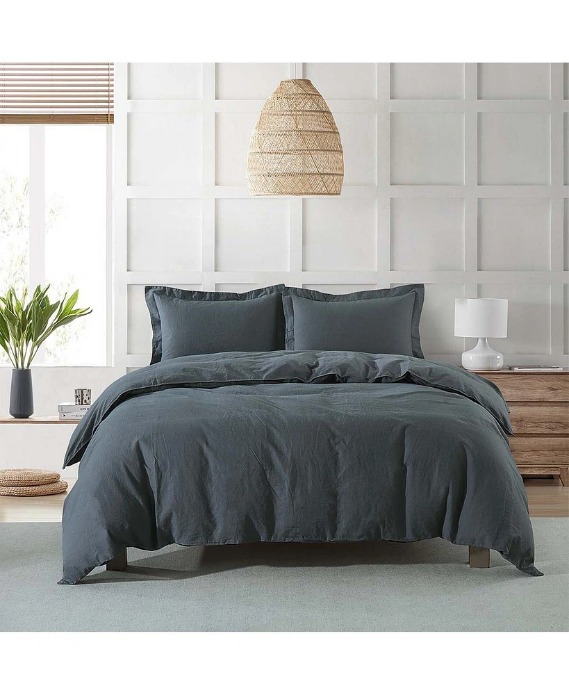 Pre-washed Linen Duvet Cover Set, Twin/Twin Xl