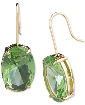 Lauren Ralph Lauren Gold-Tone Oval Stone Drop Earrings