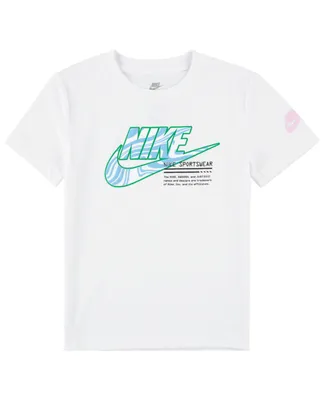 Nike Little Boys Futura Micro Text Short Sleeves T-shirt