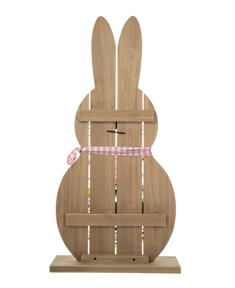 Glitzhome 30" H Easter Wooden Bunny Porch Decor