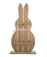Glitzhome 30" H Easter Wooden Bunny Porch Decor