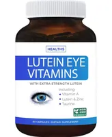 Healths Harmony Eye Vitamins with Lutein (Non-gmo) Vision Support Supplement for Dry Eyes & Vision Health Care, Bilberry Capsules, Health's Harmony, 6