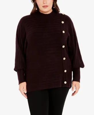 Avenue Plus Beata High Neck Sweater