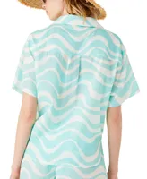 kate spade new york Women's Cotton Cover-Up Shirt