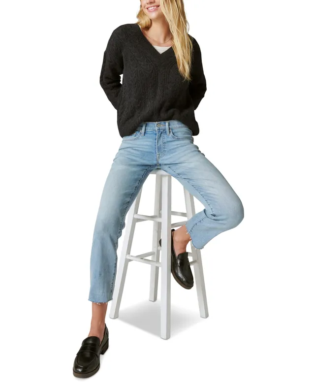 Lucky Brand Mid-Rise Sweet Straight Jeans - Macy's