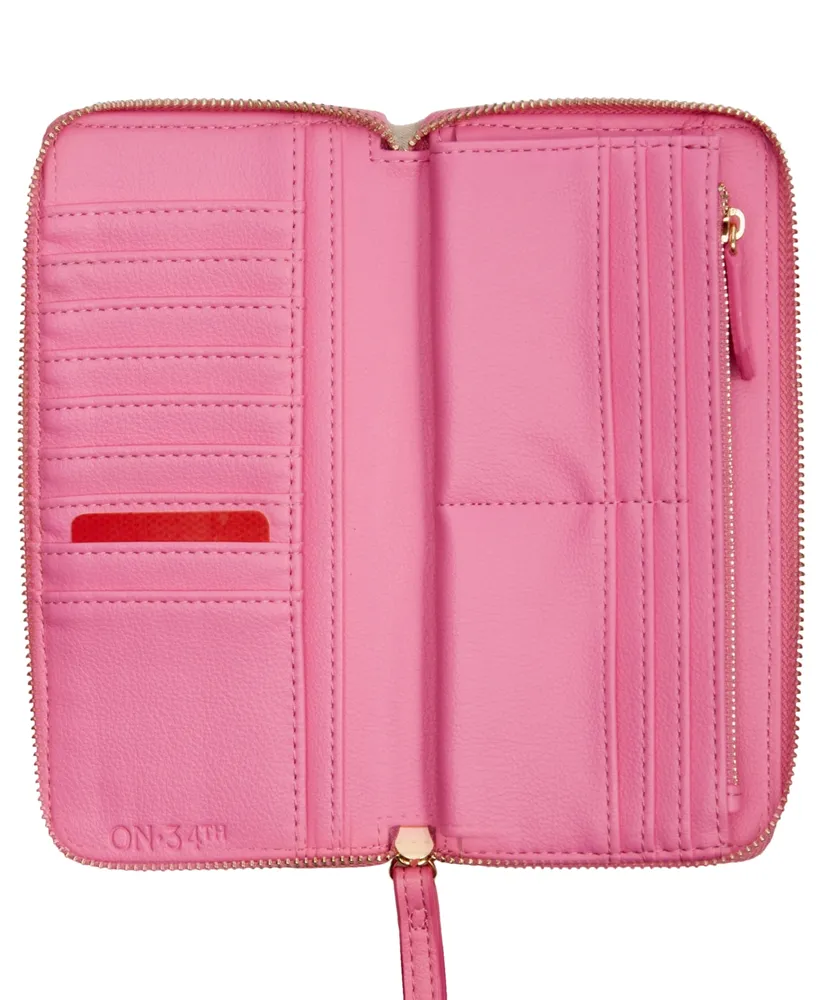 On 34th Angii Colorblocked Zip-Around Wallet, Created for Macy's