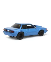 Greenlight 1/64 Ford Mustang Blue Drag Car, Lp Diecast Exclusive