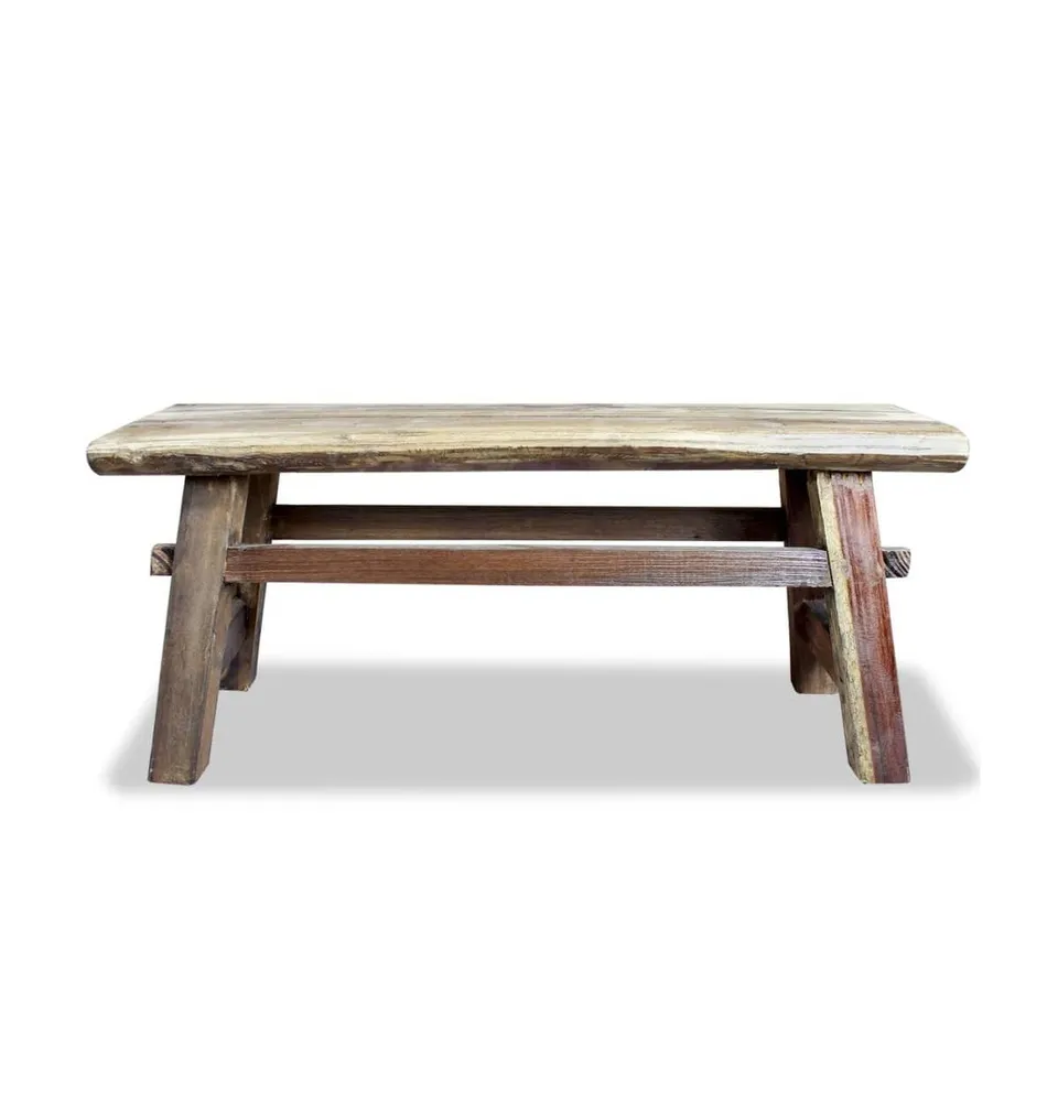 Bench Solid Reclaimed Wood 39.4"x11"x16.9"