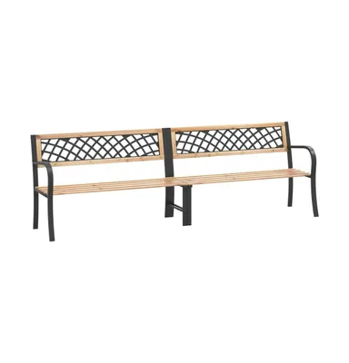 Twin Patio Bench 93.7" Chinese Fir Wood
