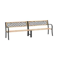 Twin Patio Bench 93.7" Chinese Fir Wood