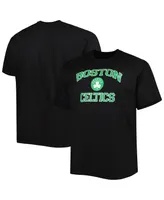 Men's Black Boston Celtics Big and Tall Heart & Soul T-shirt