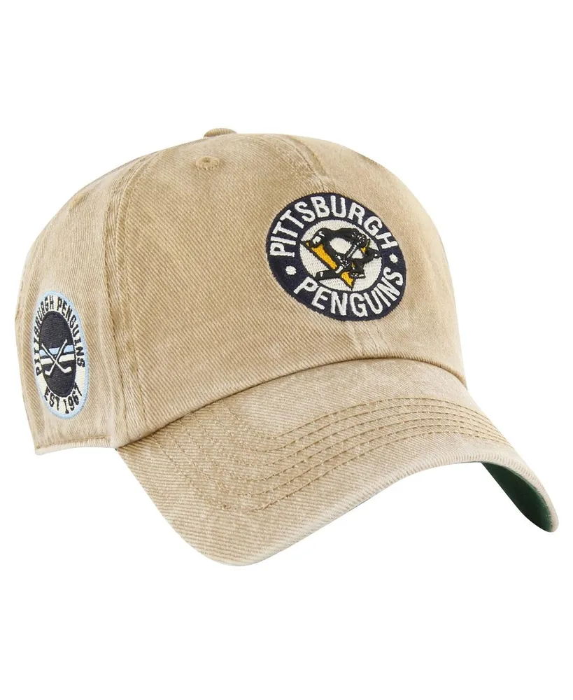 Men's '47 Brand Khaki Pittsburgh Penguins Earldor Clean Up Adjustable Hat