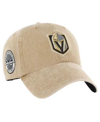 Men's '47 Brand Khaki Vegas Golden Knights Earldor Clean Up Adjustable Hat