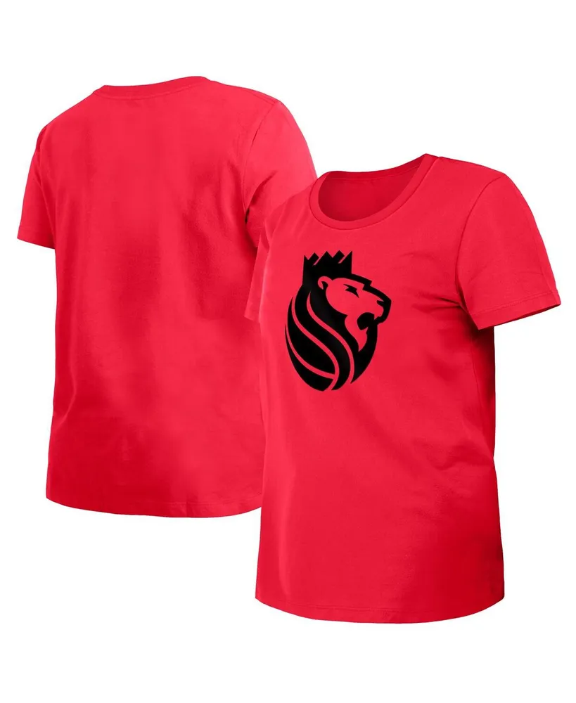 Women's New Era Red Sacramento Kings 2023/24 City Edition T-shirt