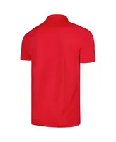 Men's LevelWear Red St. Louis Cardinals Sector Batter Up Raglan Polo Shirt