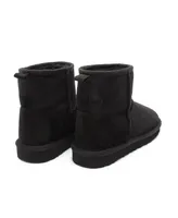 Women's Sheepskin Short Boots, Black