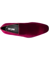 Stacy Adams Men's Savian Velour Slip-On Loafers