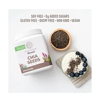 Sunwarrior Chia Seeds Organic Non-gmo Keto Superfood additive for Smoothies Acai Pudding Baking | Organic Harvest | 360g