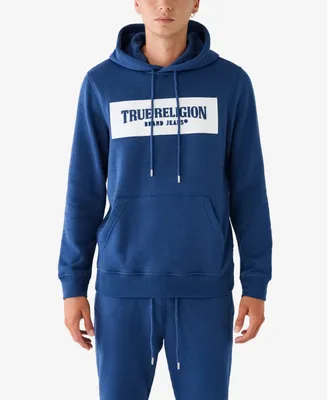 True Religion Men's Embossed Pullover Hoodie