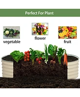 Aoodor 6-in-1 Modular Metal Raised Garden Bed 67" (L) x47" (W) x17" (H) Outdoor Planter Box