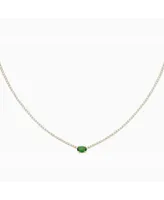 Bearfruit Jewelry Sterling Silver 18k Gold Plated Priscilla Tennis Necklace