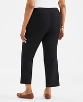 Style & Co Plus Mid-Rise Straight Leg Pants, Created for Macy's