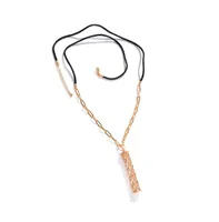 Sohi Women's Gold Metallic Chain-link Necklace