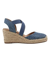 Easy Spirit Women's Meza Casual Strappy Espadrille Wedges Sandal