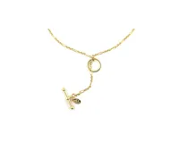 Figaro Chain Link Toggle Necklace