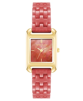 Anne Klein Women's Quartz Red Ceramic Watch, 23mm