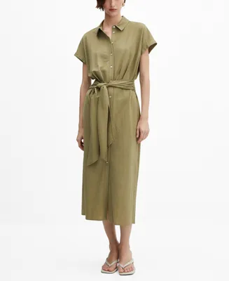 Mango Women's Bow Shirt Dress