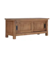 Tv Stand 35.4"x11.8"x13.8" Solid Wood Teak