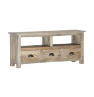 Tv Stand 43.3"x11.8"x19.7" Solid Wood Mango