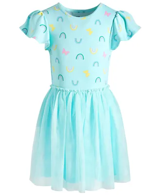 Epic Threads Little Girls Happy Rainbows Tutu Dress, Created for Macy's