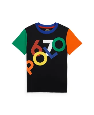 Polo Ralph Lauren Toddler and Little Boys Color-Blocked Logo Cotton Jersey T-shirt