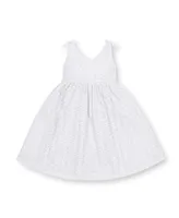 Hope & Henry Girls' Sleeveless Bow Shoulder Swing Dress, Kids