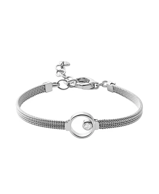 Skagen Women's Kariana Silver Crystal Circle Bracelet