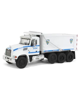 1/64 Mack Granite Dump Truck, Nypd Green light Collectibles Sd Series 16 45160-b