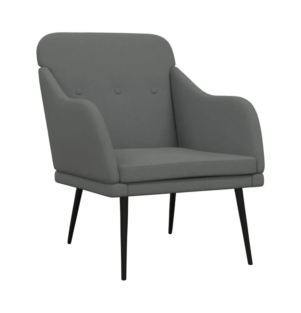 Armchair Dark Gray 24.8"x29.9"x31.5" Fabric