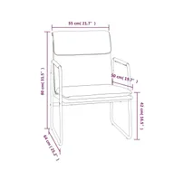 Lounge Chair Black 21.7"x25.2"x31.5" Faux Leather