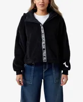 True Religion Women's Chenille Full Length Hoodie