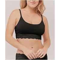 Pact Plus Cotton Lace Smooth Cup Bralette