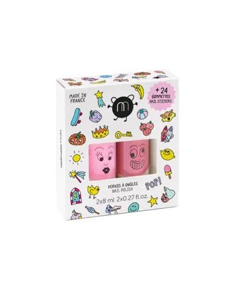Nailmatic nail polishes and stickers set Pop