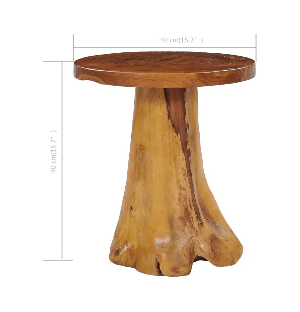 Coffee Table 15.7"x15.7" Solid Teak Wood
