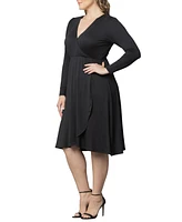 Women's Plus Aster Faux Wrap Dress