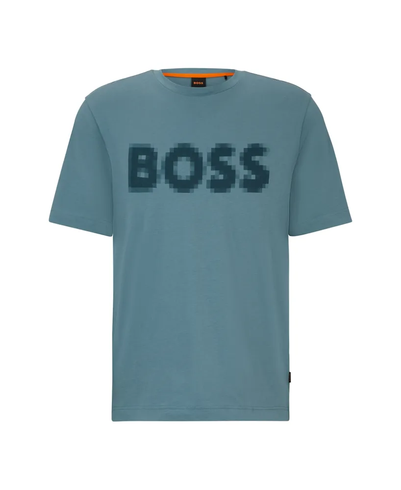 Boss by Hugo Boss Men's Logo Artwork Relaxed-Fit T-shirt