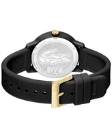 Lacoste Unisex L.12.12 Quartz Lunar New Year Black Silicone Strap Watch 36mm